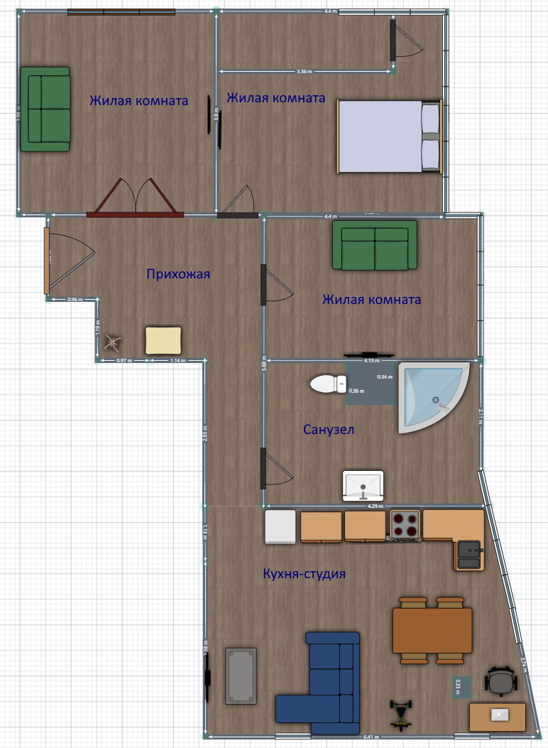 Продажа 2-комнатной квартиры 93 м², Молочная ул., 52