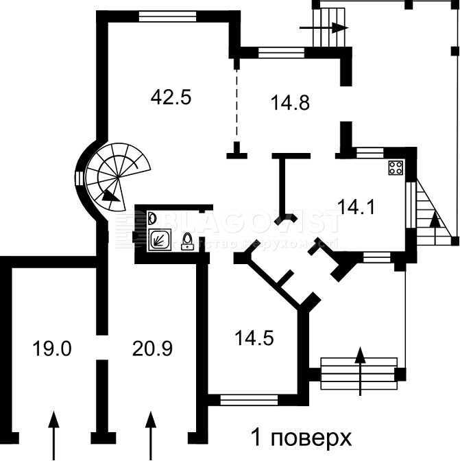 Продаж будинку 260 м², Синьоозерна вул.
