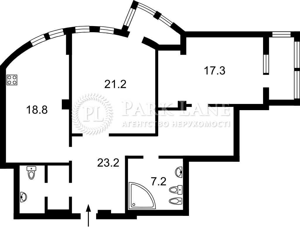 Продаж 2-кімнатної квартири 96.3 м², Дружби Народів бул., 14-16