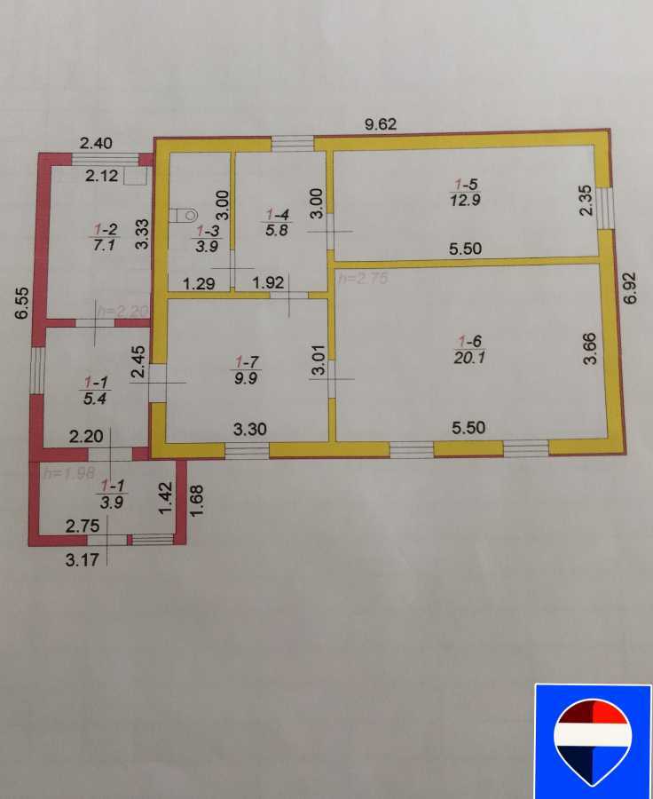 Продаж будинку 69 м², Патона, 17