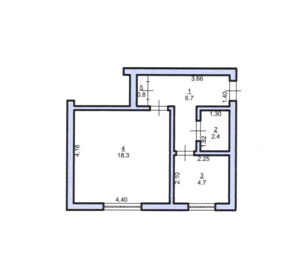 Продаж 1-кімнатної квартири 32.9 м²