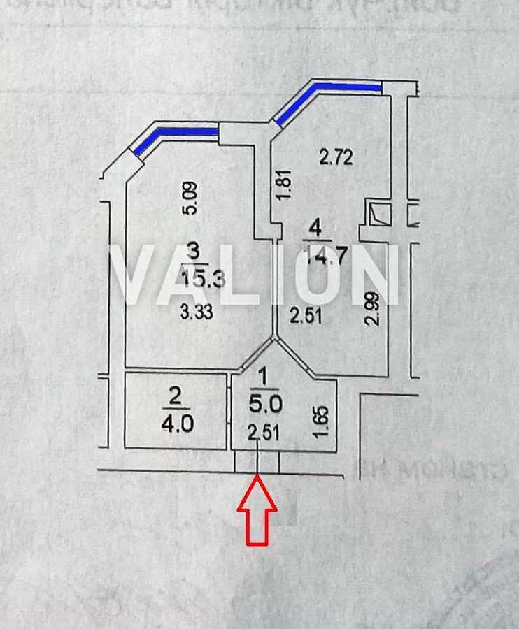 Продаж 1-кімнатної квартири 40 м², Мартинова просп., 6