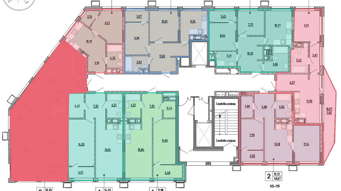 Продажа 3-комнатной квартиры 70 м², Ивана Величковского ул., 7
