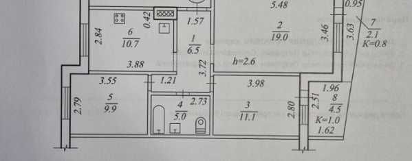 Продаж 3-кімнатної квартири 69 м², Миру просп., 12