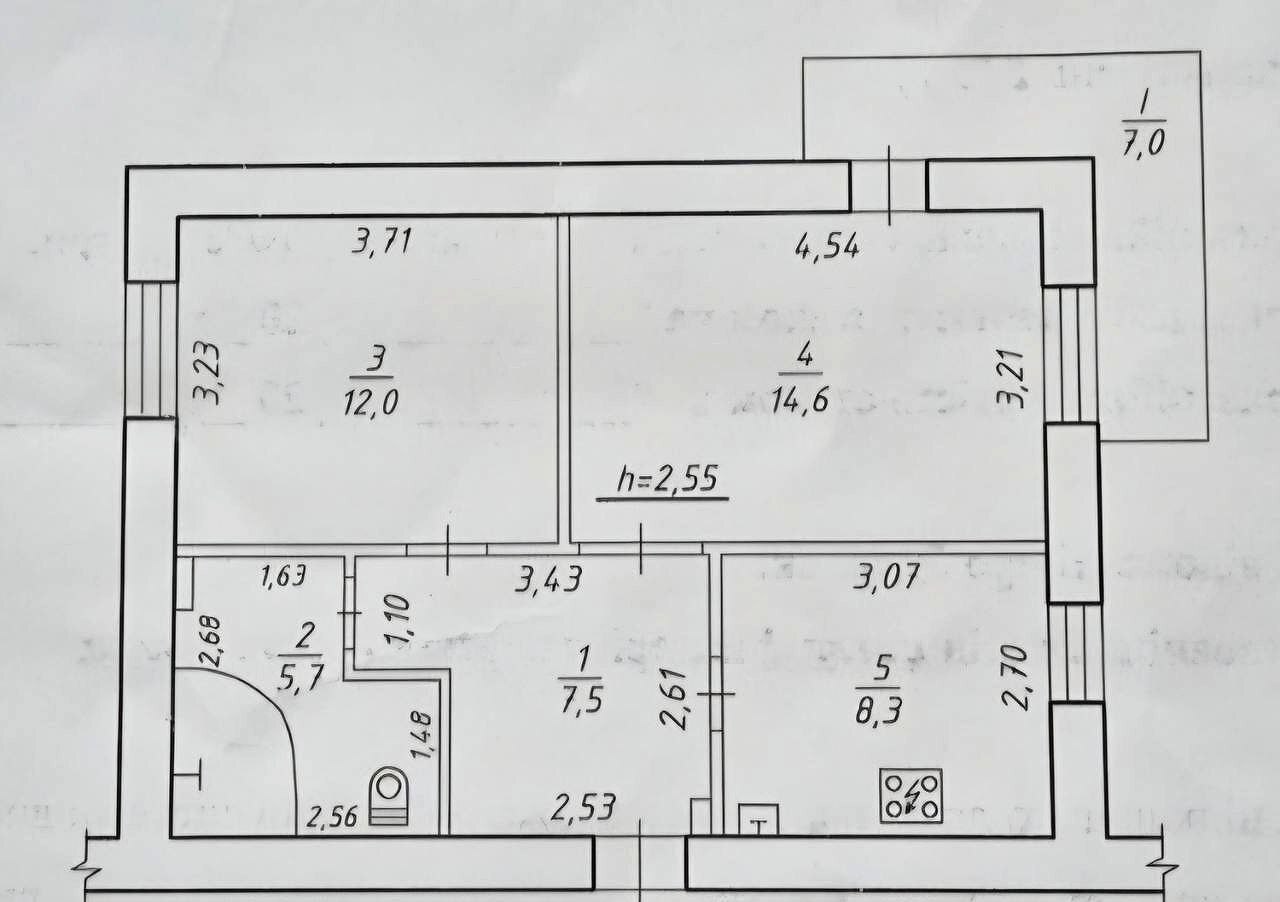 Продажа 2-комнатной квартиры 55 м², Ивана Сирко ул.