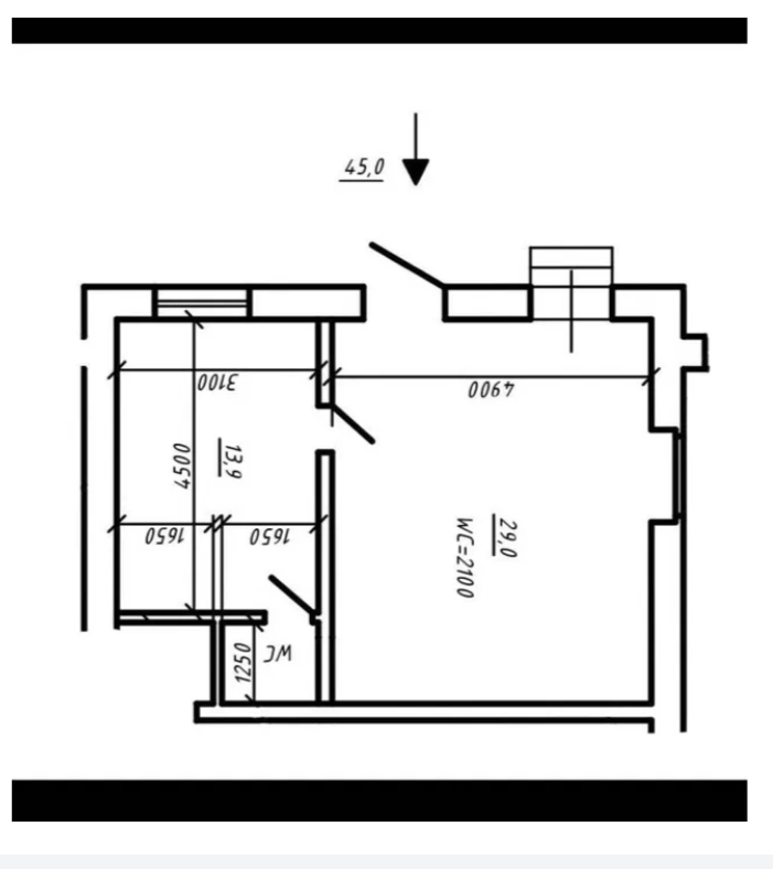 Аренда офиса 45 м², Дерибасовская ул.