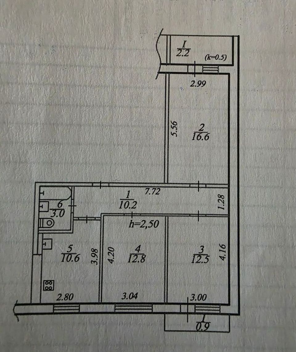 Продажа 3-комнатной квартиры 70 м², Крушельницкой пер., 20
