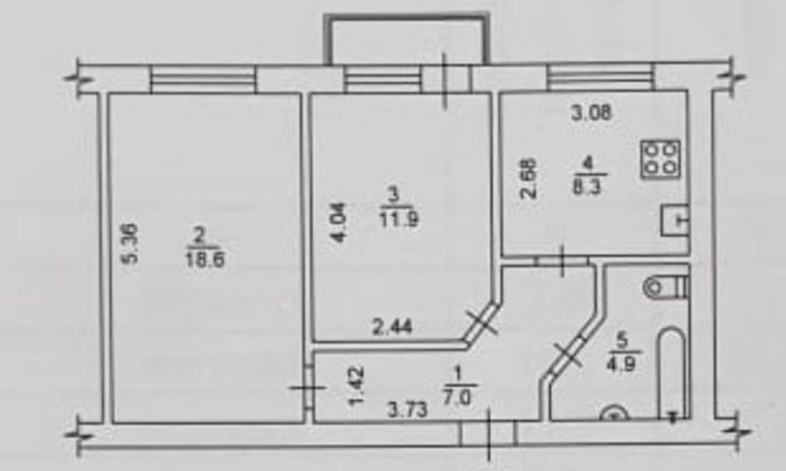 Продаж 2-кімнатної квартири 52 м², Іскрівська вул., 7