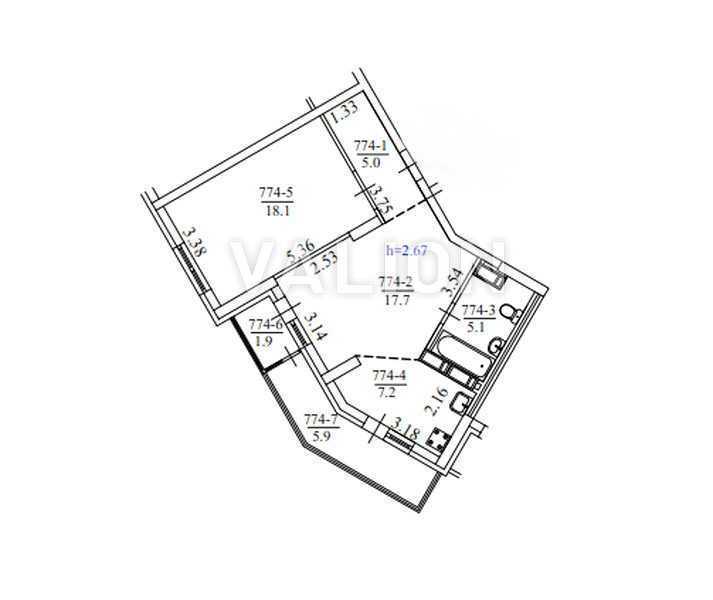 Продаж 2-кімнатної квартири 61 м², Михайла Донця вул., 2А