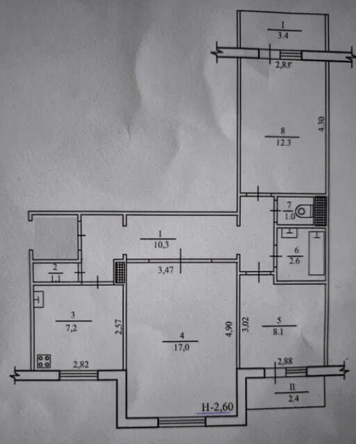 Продажа 3-комнатной квартиры 65 м², Ивана Сирко ул.