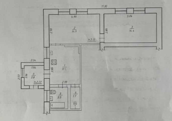 Продаж 2-кімнатної квартири 49 м², 2-а Залізнична вул.