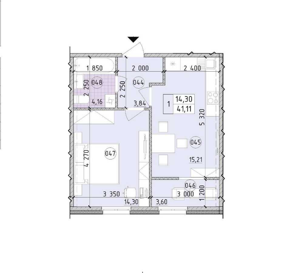 Продаж 1-кімнатної квартири 41 м², Михайла Максимовича вул., 26Е