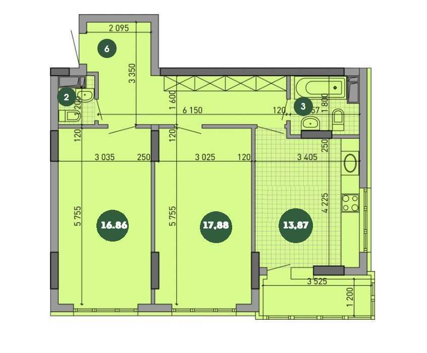 Продаж 2-кімнатної квартири 74.5 м², Вишгородська вул., 45Ж