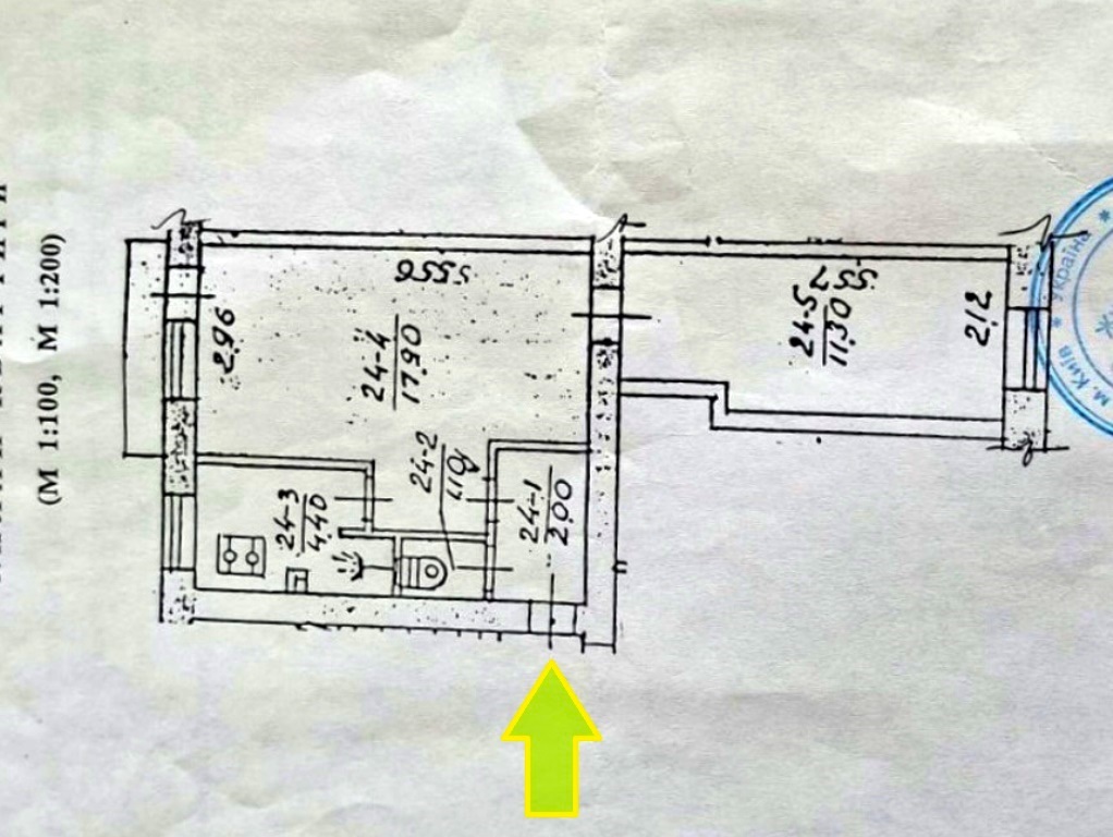 Продаж 2-кімнатної квартири 38 м², Подільський пров., Набережно-Хрещатицька, 33
