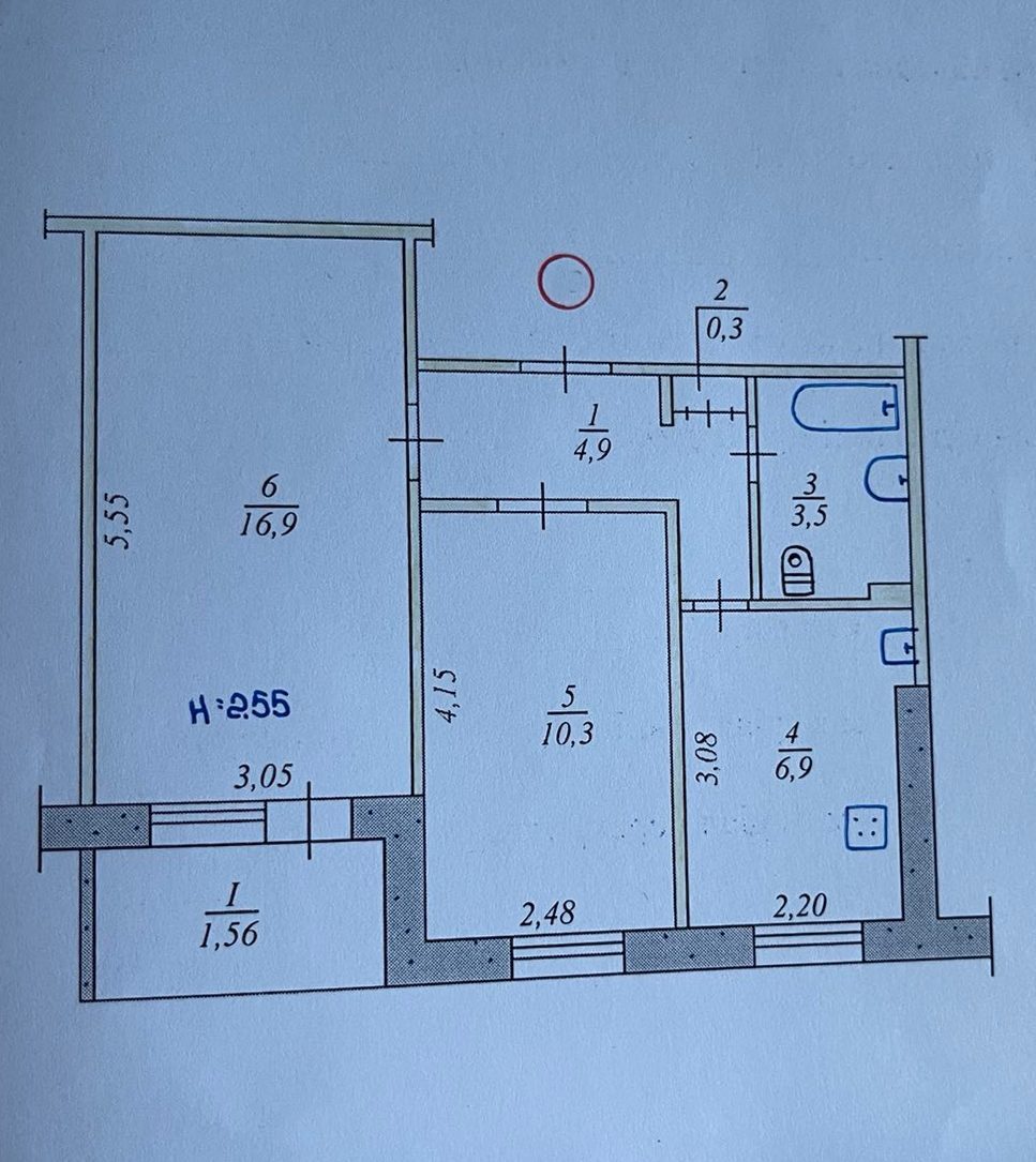 Продажа 2-комнатной квартиры 45 м², Кобылянского ул., 223