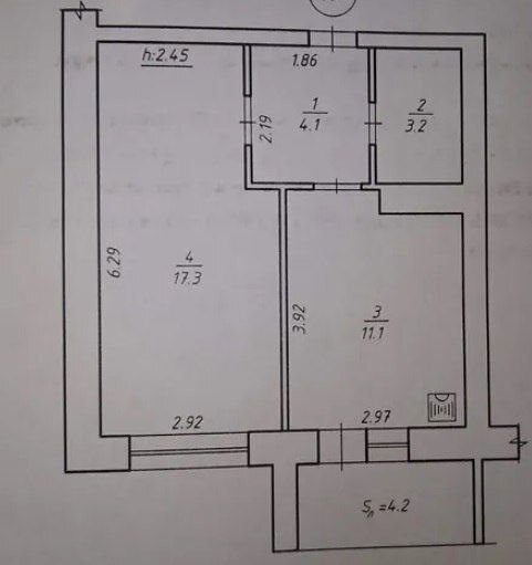 Продаж 1-кімнатної квартири 38 м², Громадянський пров.