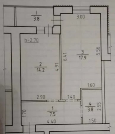 Продажа 1-комнатной квартиры 47.2 м², Интернационалистов ул.