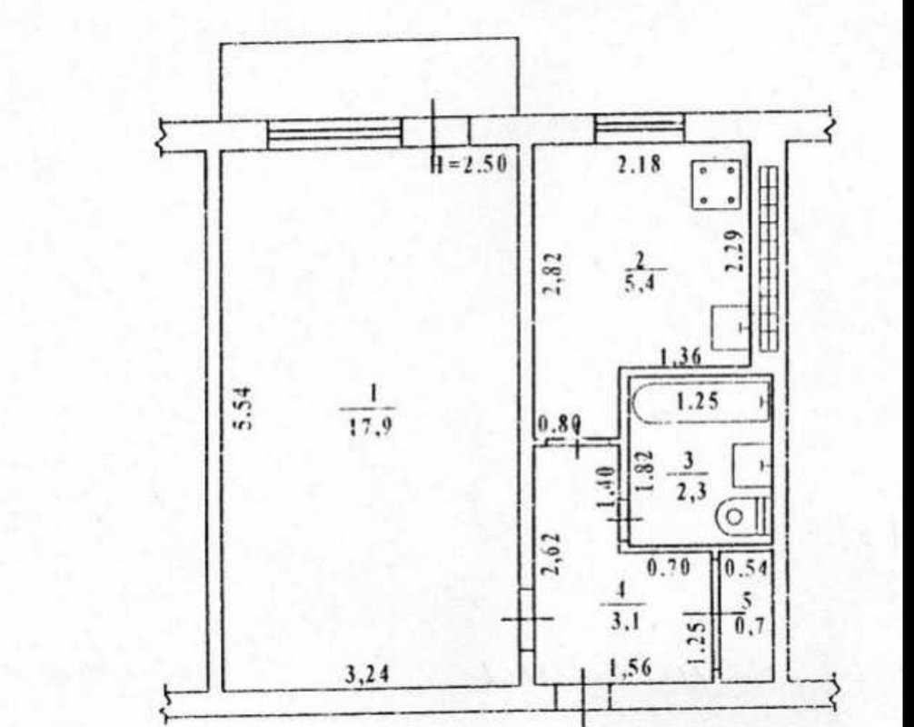 Аренда 1-комнатной квартиры 32 м², Дмитрич Иванова, 6