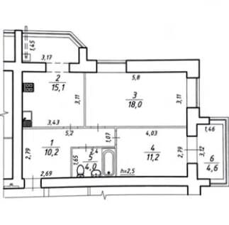 Продажа 2-комнатной квартиры 63 м², Героев Крут ул.