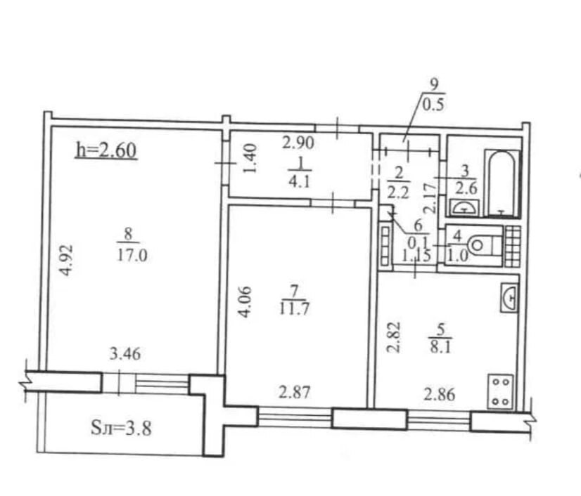 Продаж 2-кімнатної квартири 52 м², Ковпака вул.