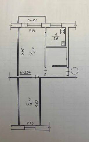 Продаж 2-кімнатної квартири 46 м², Люблінська вул.