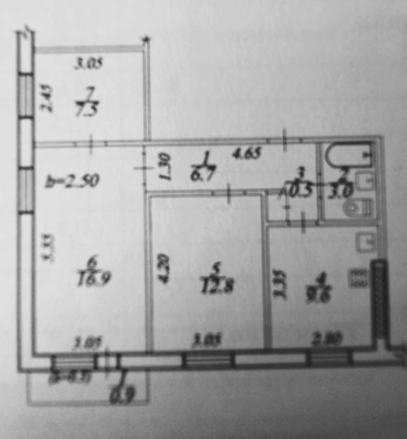 Продажа 3-комнатной квартиры 58 м², Янтарная ул., 71