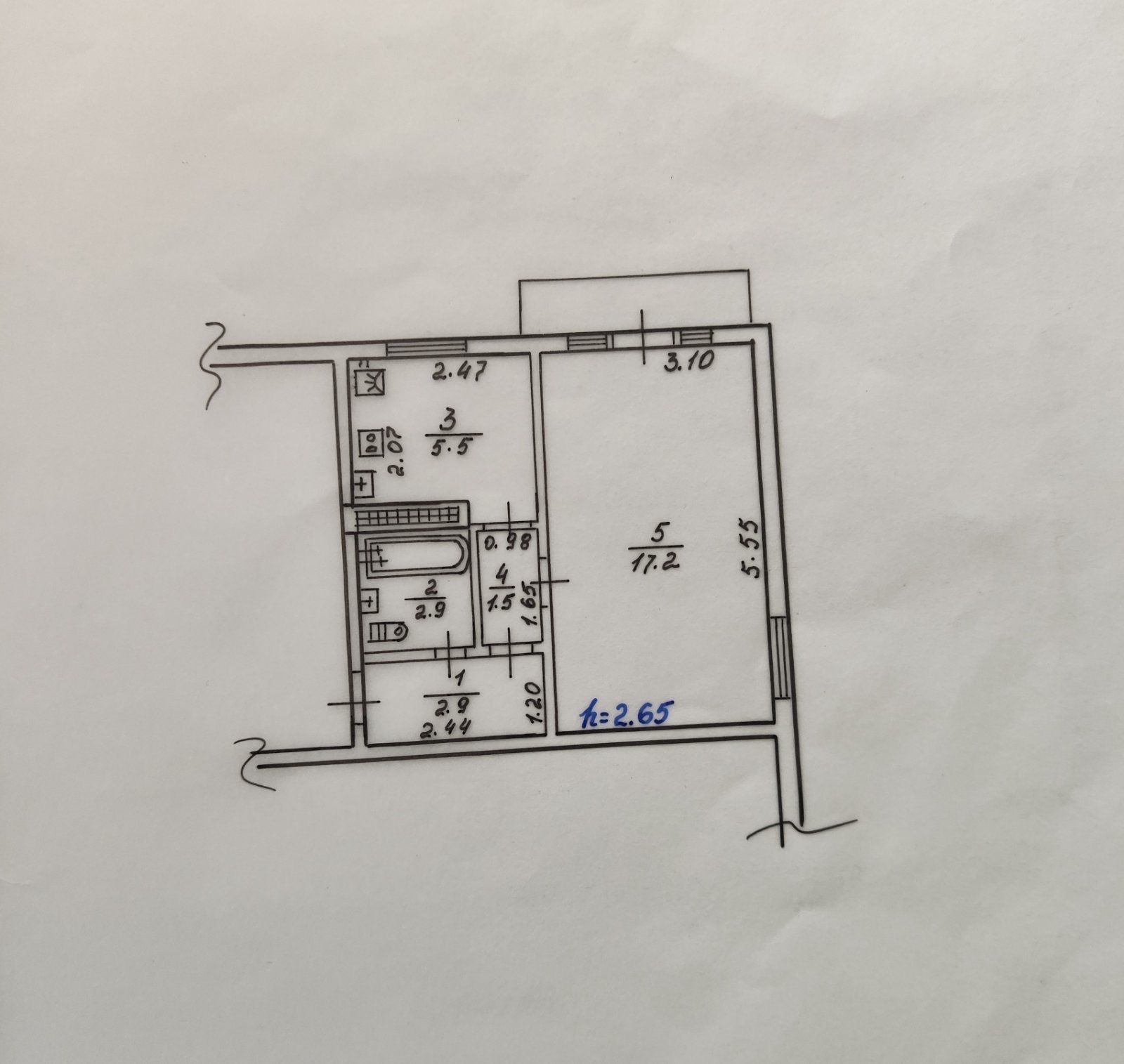 Продаж 1-кімнатної квартири 30 м²