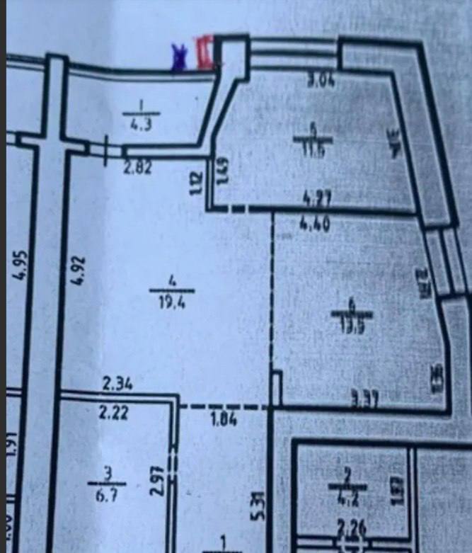 Продажа 2-комнатной квартиры 67.3 м², Харьковская ул.