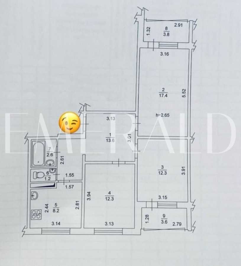 Продаж 3-кімнатної квартири 75.7 м², Володимира Маяковського просп., 23