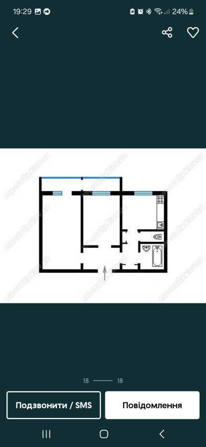 Продажа 2-комнатной квартиры 51 м², Владимира Маяковского просп., 21А