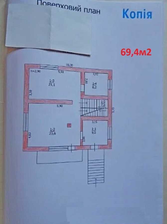 Продажа дома 214 м², Схiдна, 19