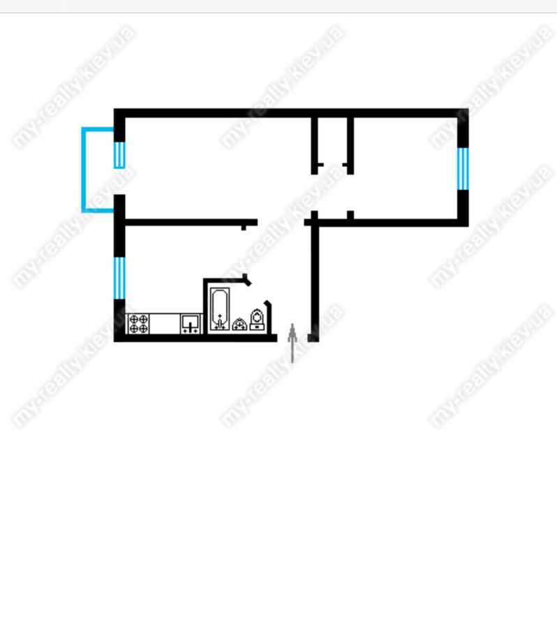 Продажа 2-комнатной квартиры 45 м², Данила Щербаковского ул., 68