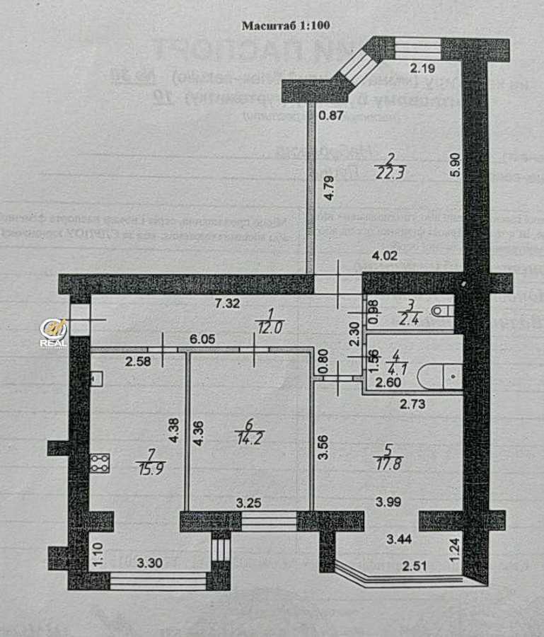 Продаж 3-кімнатної квартири 89 м², Набережна вул., 10