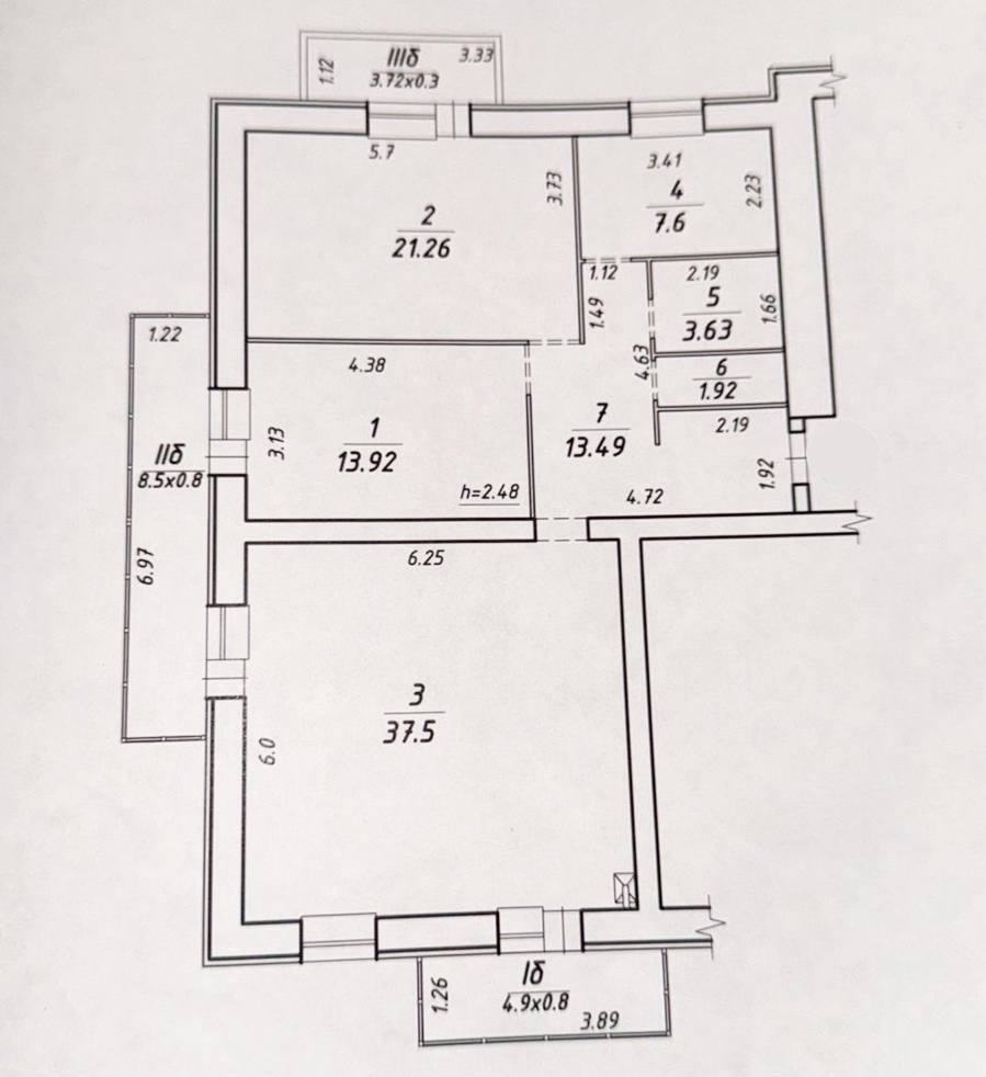 Продаж 3-кімнатної квартири 116.4 м², Івана Сірко вул.