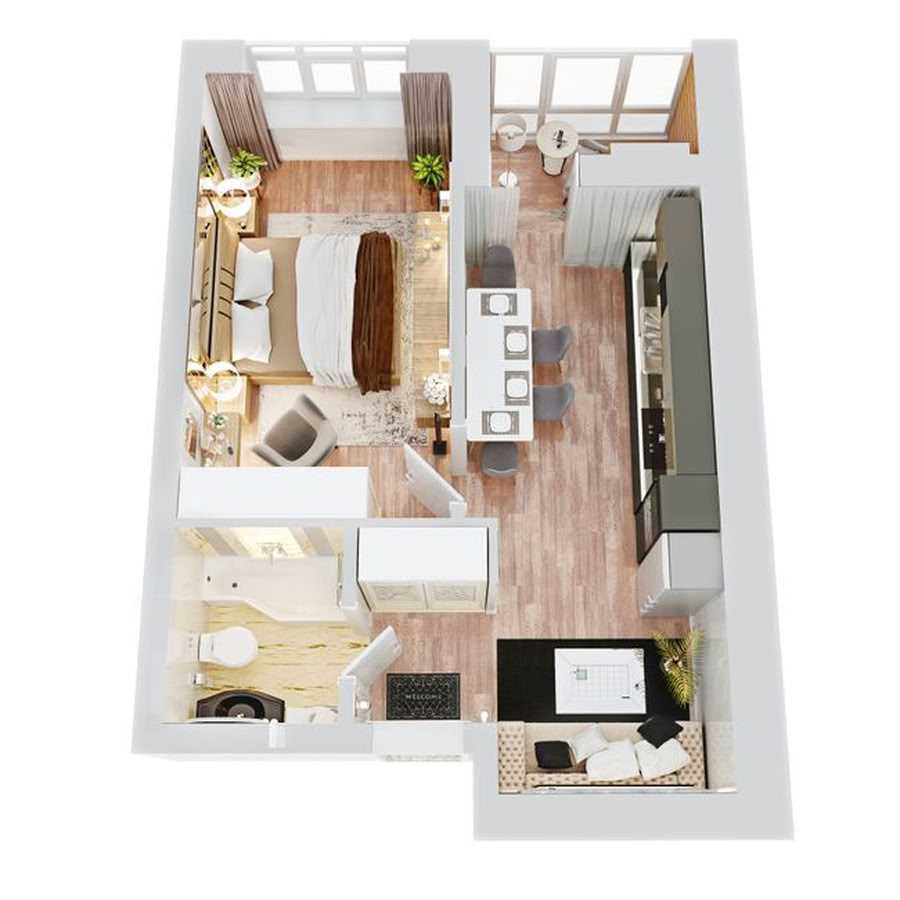 Продажа 1-комнатной квартиры 41.2 м², Университетская ул., 1-Т/2