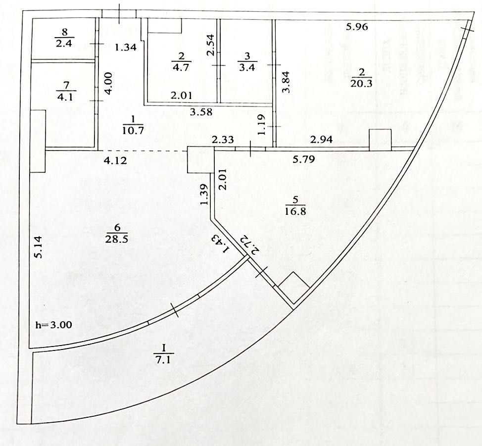 Аренда 3-комнатной квартиры 92 м², Иоанна Павла II ул., 12