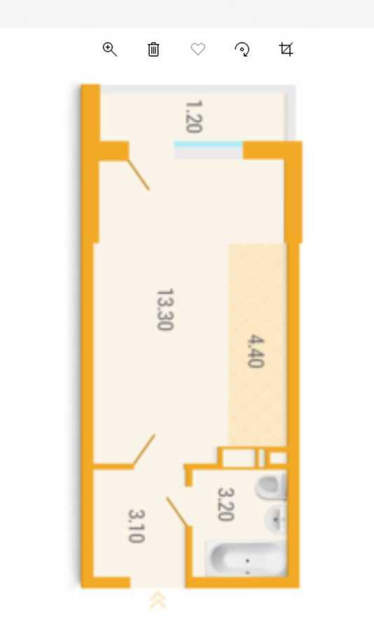 Продажа 1-комнатной квартиры 28 м², Полевая ул., 73