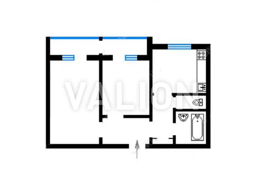 Продажа 2-комнатной квартиры 51 м², Николая Бажана просп., 9А