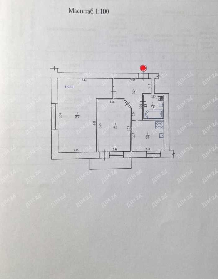Продаж 2-кімнатної квартири 43 м², Решетилівська, 58