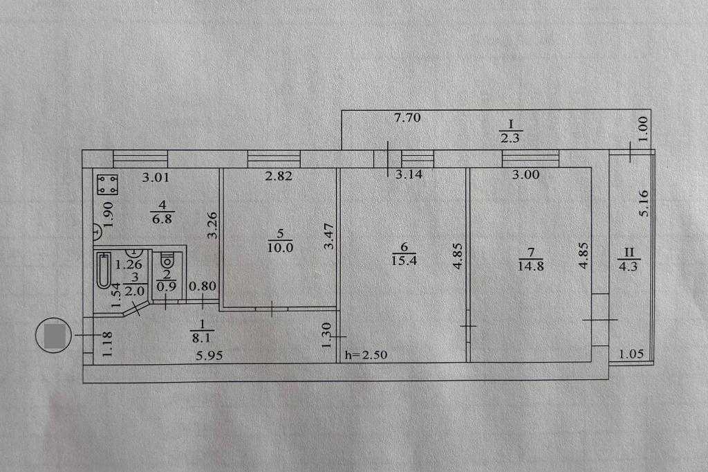 Продаж 3-кімнатної квартири 64.6 м², Маршала Рокосовського просп., Рокоссовського, 4а