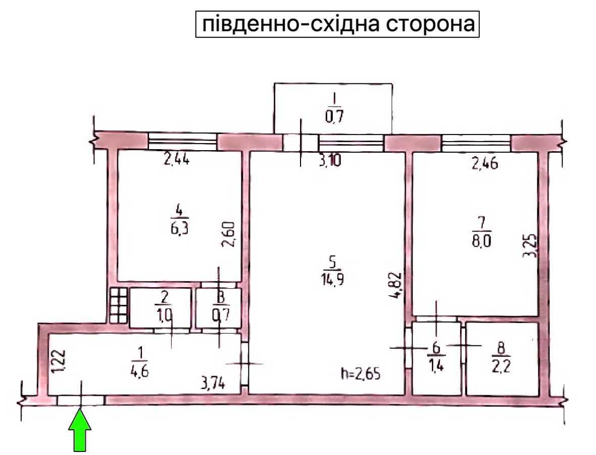 Продажа 2-комнатной квартиры 40 м², Ветряные Горы ул., 10Д