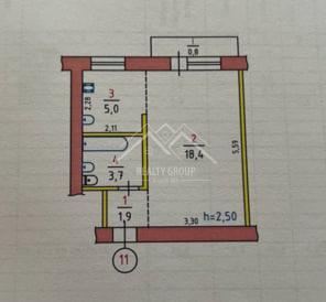 Продажа 1-комнатной квартиры 29.8 м², Лермонтова ул., 19