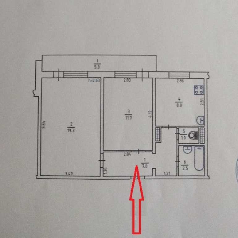 Продаж 2-кімнатної квартири 54.5 м², Семенівська вул., 11