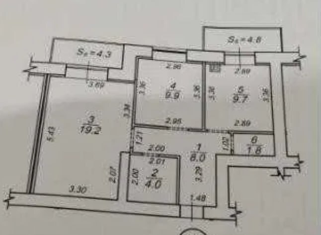 Продаж 2-кімнатної квартири 59 м², Луганська вул.