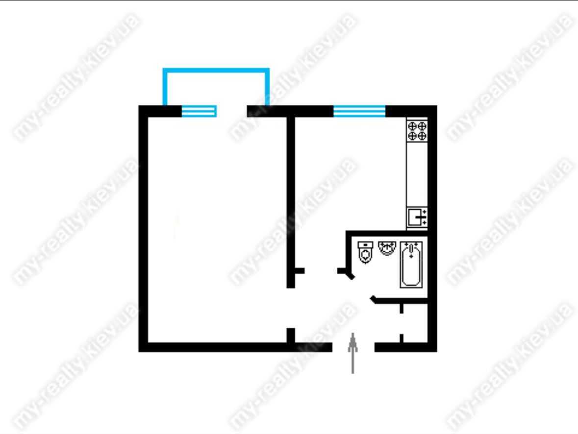 Продаж 1-кімнатної квартири 30 м², Братиславська вул., 20А