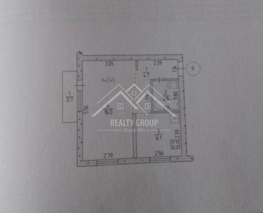 Продажа 1-комнатной квартиры 30.3 м², Соборности ул., 50