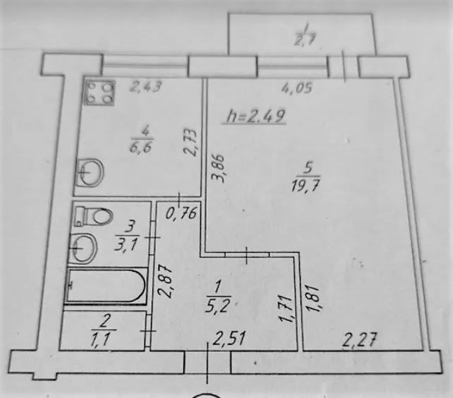 Продажа 1-комнатной квартиры 38 м², Ивана Сирко ул.