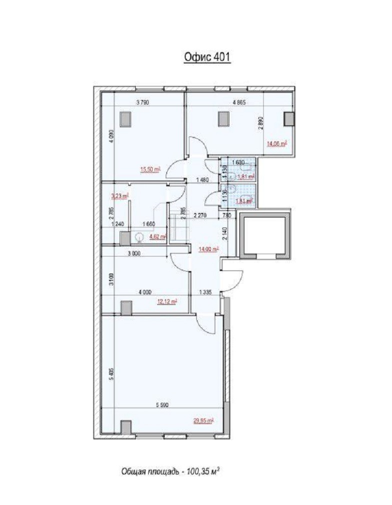 Аренда офиса 100 м², Глубочицкая ул.
