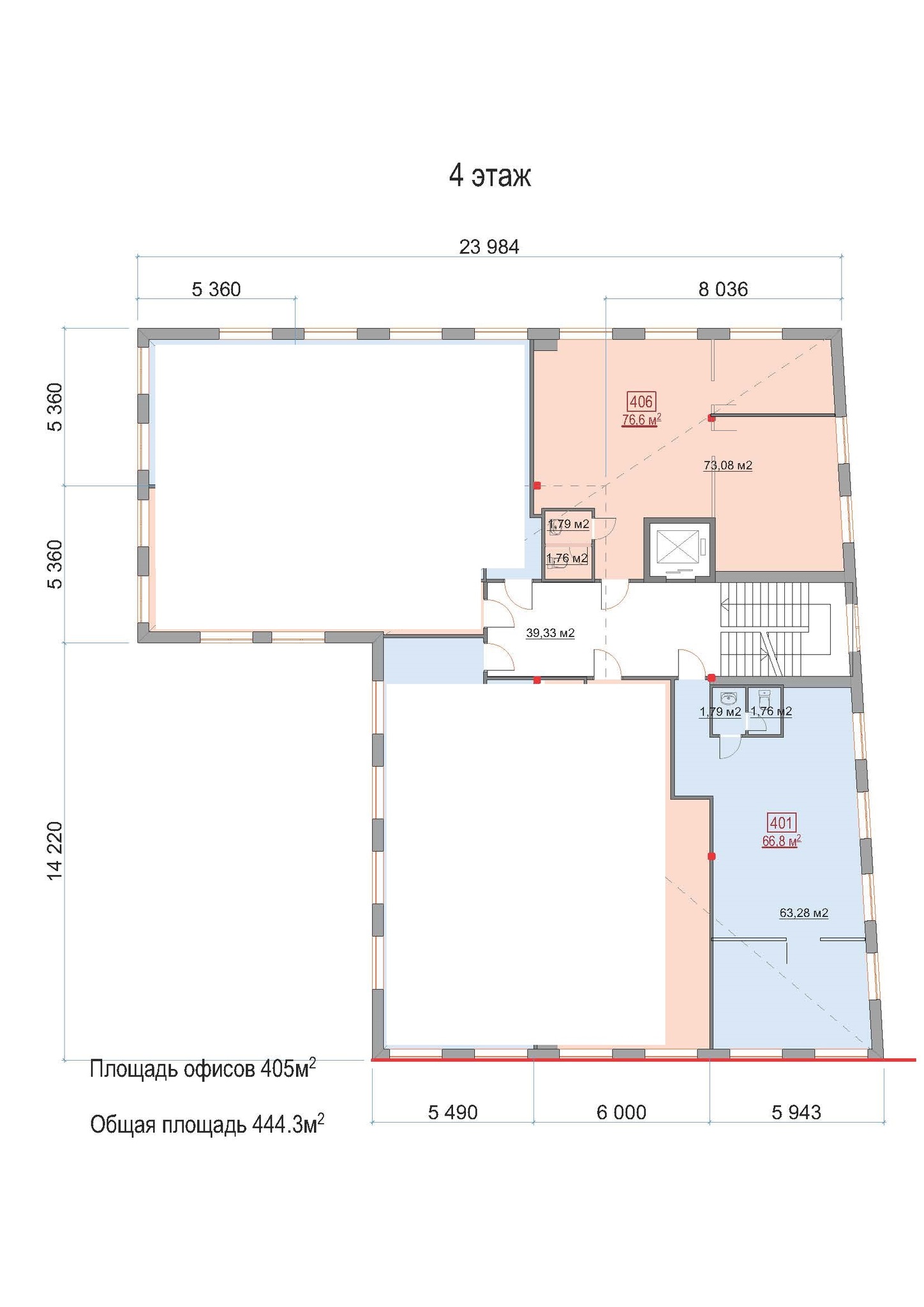 Аренда офиса 67 м², Глубочицкая ул.