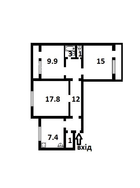 Продажа 3-комнатной квартиры 70 м², Маршала Тимошенко ул., 3А